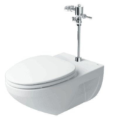 Bàn Cầu INAX AC-22PVN (AC22PVN) Treo Tường Nắp Êm Kèm Van Xả ảnh 2