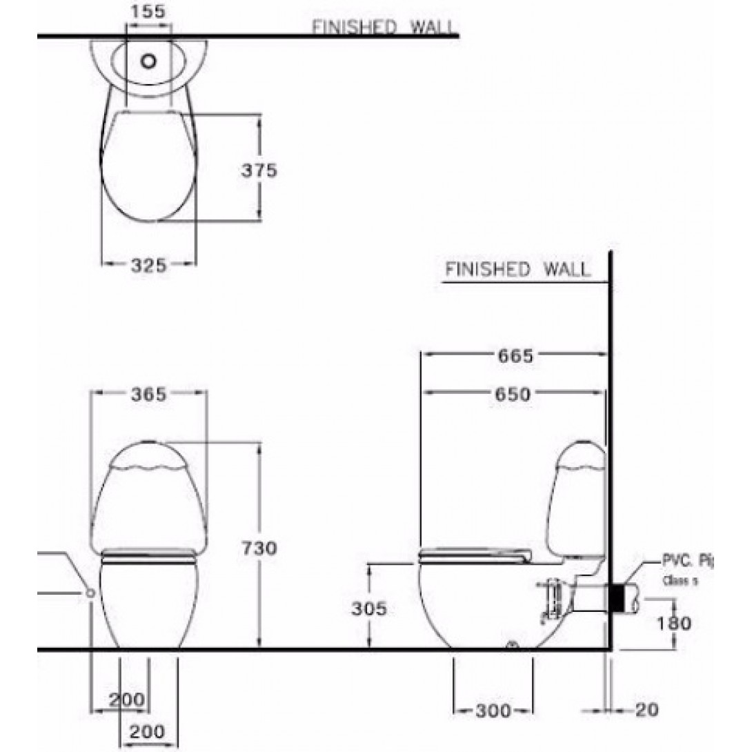 Bồn Cầu COTTO C15017 LM Googai Hai Khối Trẻ Em