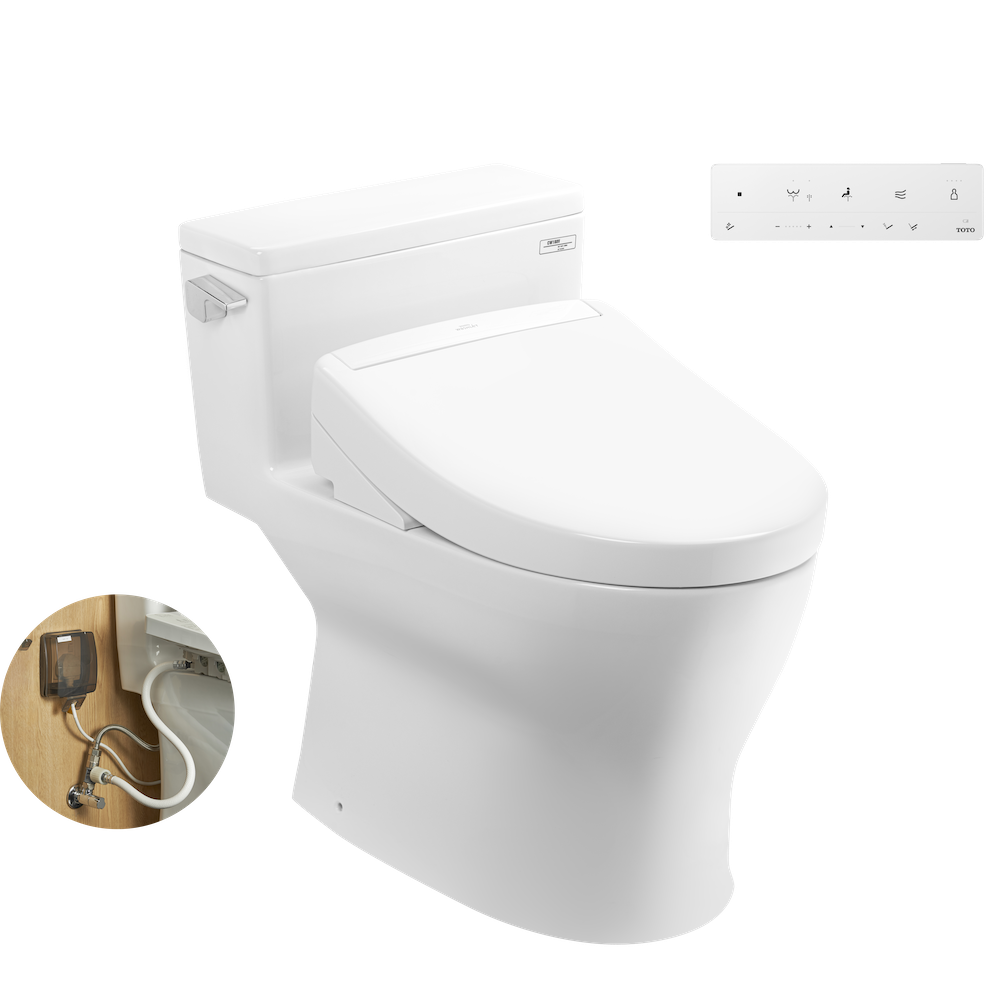 Bồn Cầu Điện Tử TOTO MS188VKW16 Nắp Rửa Washlet TCF23410AAA C2