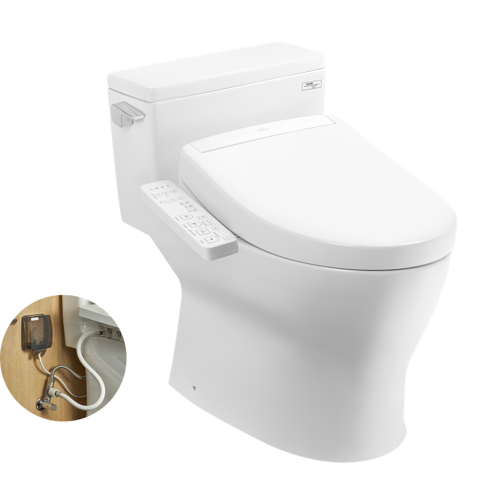 Bồn Cầu Điện Tử TOTO MS188VKW24#XW Nắp Rửa Washlet TCF33461GAA S2