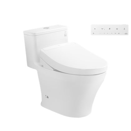 Bồn Cầu Điện Tử TOTO MS857CDW25 Nắp Rửa Washlet TCF34461GAA S5 Giấu Dây