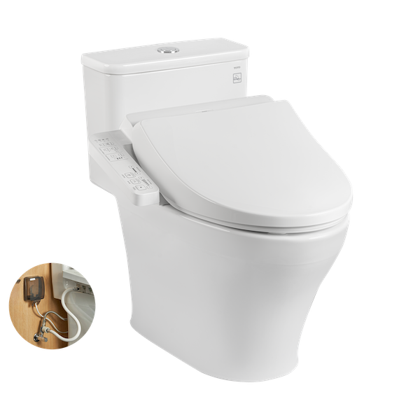 Bồn Cầu Điện Tử TOTO MS857DW18 Nắp Rửa Washlet TCF23710AAA C2