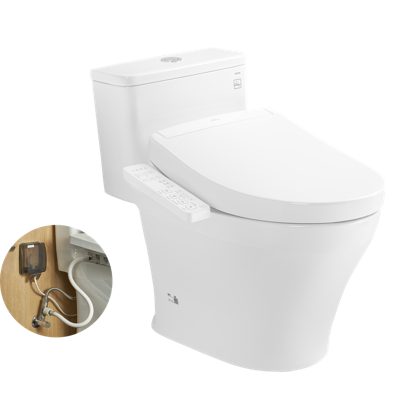 Bồn Cầu Điện Tử TOTO MS857DW24#XW Nắp Rửa Washlet TCF33461GAA S2