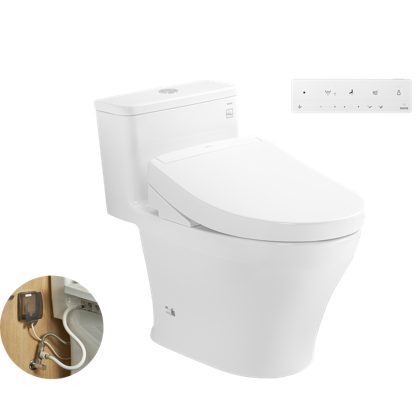 Bồn Cầu Điện Tử TOTO MS857DW25 Nắp Rửa Washlet TCF34461GAA S5