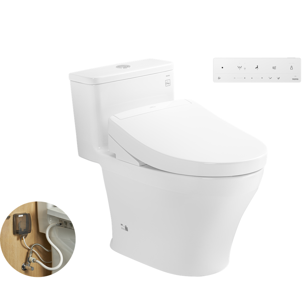 Bồn Cầu Điện Tử TOTO MS857DW25 Nắp Rửa Washlet TCF34461GAA S5
