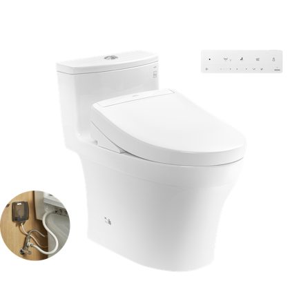 Bồn Cầu Điện Tử TOTO MS885DW18 Nắp Rửa Washlet TCF23710AAA C2