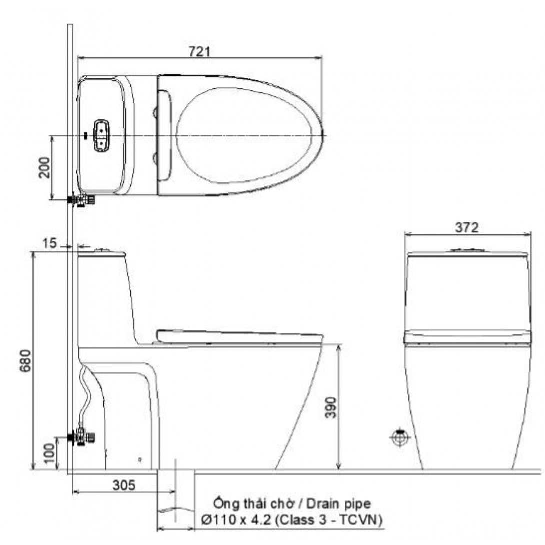 Bồn Cầu Nắp Điện Tử INAX AC-902/CW-H17VN