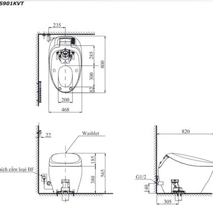 Bồn Cầu Neorest TOTO CS900KVT#NW1/T53P100VR NX I Thông Minh ảnh 3