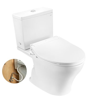 Bồn Cầu TOTO CS326DE6#XW 2 Khối Nắp Cơ Ecowasher TCW11S