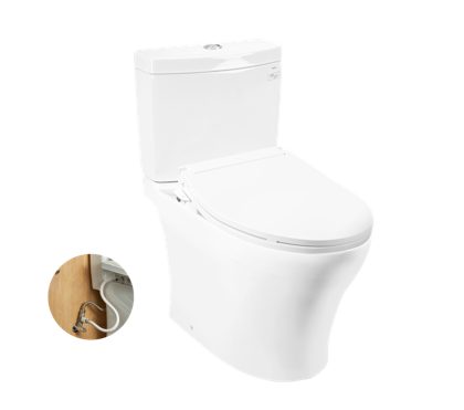 Bồn Cầu TOTO CS769DRE6#XW 2 Khối Nắp Rửa Cơ Ecowasher TCW11S