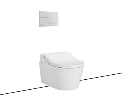 Bồn Cầu TOTO CW542EME5UMW+TCF802EBZ#MW+WH172AAT+MB175M#SS Nắp Điện Tử Treo Tường Trắng Mờ RW
