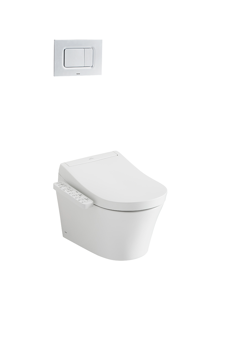 Bồn Cầu TOTO CW553C/TCF33370GAA/WH172AT/MB174P#SS Nắp Điện Tử Treo Tường
