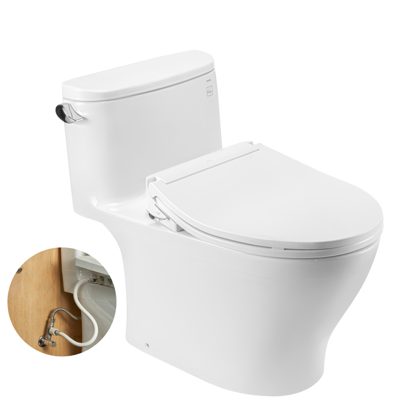Bồn Cầu TOTO MS887RE6#XW 1 Khối Nắp Cơ Ecowasher TCW11S