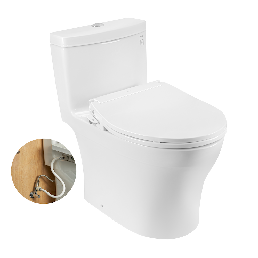 Bồn Cầu TOTO MS889DRE6#XW Nắp Cơ Ecowasher TCW11S