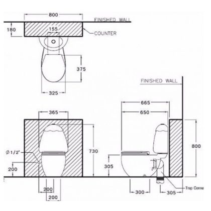 Bồn Cầu Trẻ Em COTTO C15037 RA Googai Màu Hồng